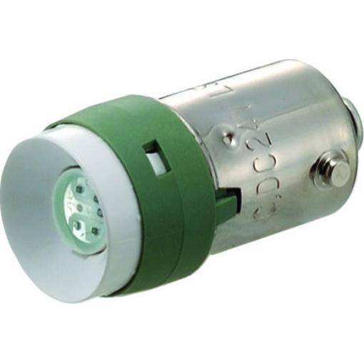 Idec Kontrolka barva světla Zelená, objímka žárovky: BA9 vícečipový, průměr: 10.6 mm, 12 V 200mcd