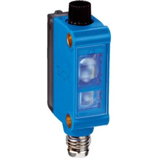 SICK Kontrastní snímač, řada: KTM Core 12.5 mm Bílá LED, výstup: NPN/PNP 50 mA IP67 24V dc