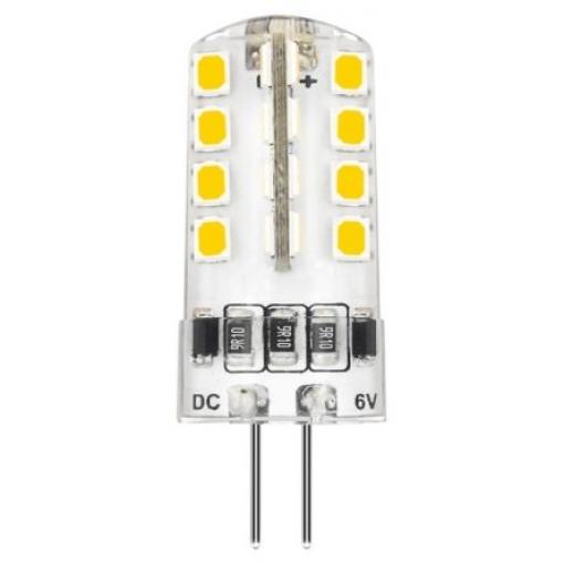 Kapslová LED lampa, řada: BI-PIN, 3 W Pro dodatečnou montáž, ztlumitelná: Ne, objímka žárovky: G4, Kapsle, 6 V