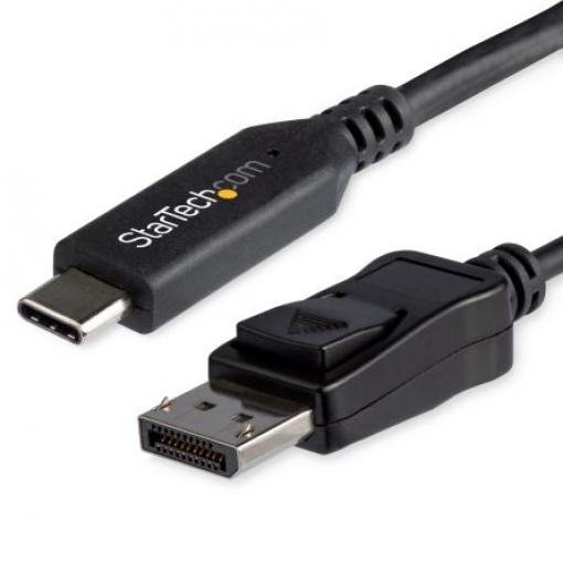 StarTech.com Kabel adaptéru, Thunderbolt 3, počet zobrazení: 1, 8 k, video připojení: Display Port, standard: USB 3.1