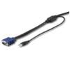 Kabel KVM, A: VGA, B: USB A; VGA 4.6m, Černá