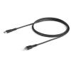 StarTech.com Kabel USB do zásuvky IC Vnější, A: USB typu C, 1 m Vnější, Černá, B: Lightning
