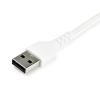 StarTech.com Kabel USB do zásuvky IC Vnější, A: USB typu A, 1 m Vnější, Bílá, B: USB typu C