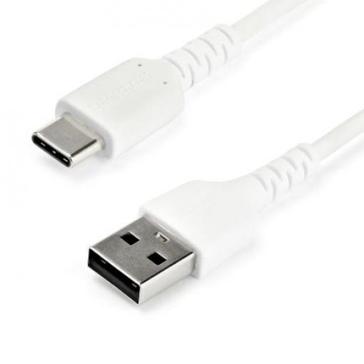 StarTech.com Kabel USB do zásuvky IC Vnější, A: USB typu A, 1 m Vnější, Bílá, B: USB typu C