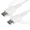 StarTech.com Kabel USB do zásuvky IC Vnější, řada: RUSB, A: USB typu C, 2 m Vnější, Bílá, B: USB typu C