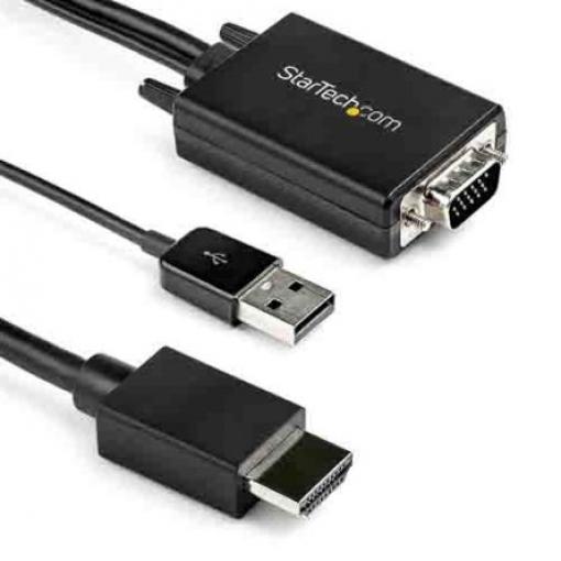 StarTech.com Video převodník HDMI kabel 2 HDMI VGA 2 m 1920 x 1080 pixel