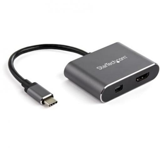 StarTech.com Adaptér, Thunderbolt 3, počet zobrazení: 1, 4 k, video připojení: HDMI, Mini DisplayPort, standard: USB