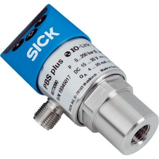 SICK Tlakový snímač, řada: PBS Plus Relativní 0 bar Šroub 250 bar, výstup: PNP/NPN NO/NC + proud/napětí IP67