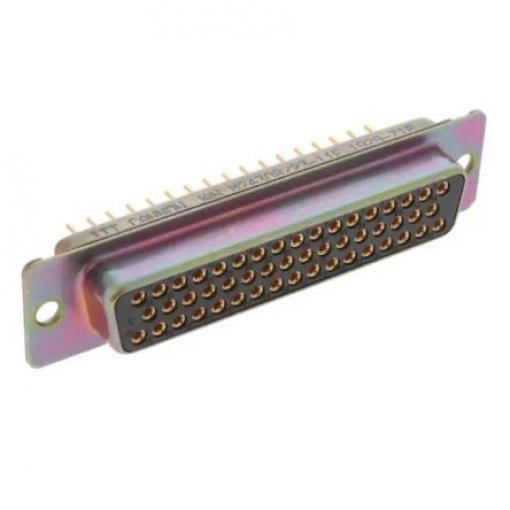 Amphenol India Konektor D-Sub, řada: M24308, počet kontaktů: 50, orientace těla: Rovný 2.77 mm, Montáž do panelu