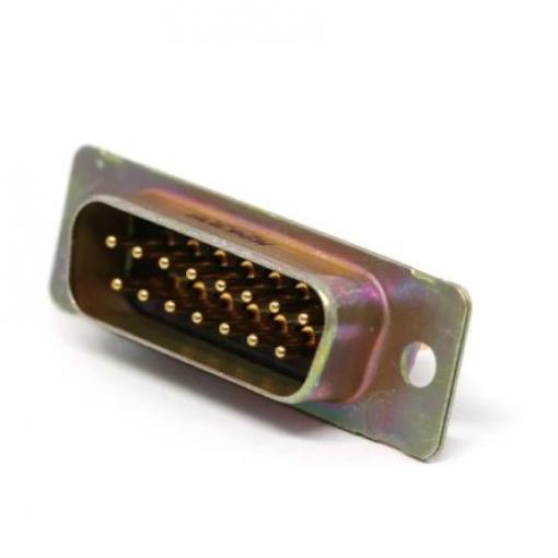 Amphenol India Konektor D-Sub, řada: M24308, počet kontaktů: 15, orientace těla: Rovný 2.77 mm, Montáž do panelu