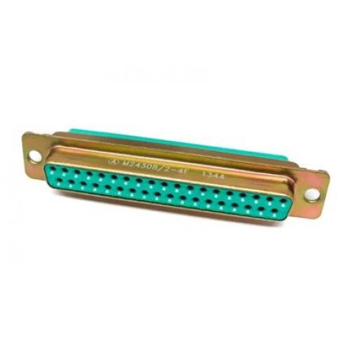 Amphenol India Konektor D-Sub, řada: M24308, počet kontaktů: 37, orientace těla: Rovný 2.77 mm, Montáž do panelu