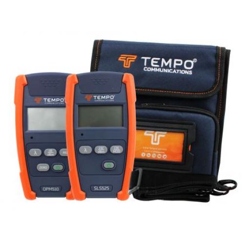 Tempo Testovací zařízení optických kabelů Vícerežimové Testovací sada pro optické kabely, číslo modelu: OPM510, SLS525