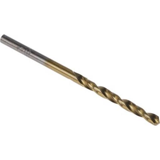 Vrták, celková délka: 61 mm, HSS 3 mm, počet kusů: 10 Válcovitý dřík 3 mm RS PRO