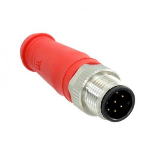 Kulatý konektor, počet kontaktů: 8, Kabel, velikost: M12 Molex, pohlaví kontaktu: Vnější, orientace těla: Rovný