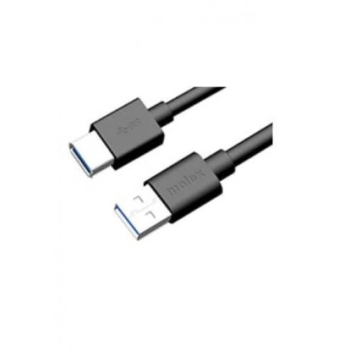 Molex Kabel USB do zásuvky IC Vnější, řada: 68789, A: USB typu A, 2 m Vnitřní, Černá, B: USB typu A