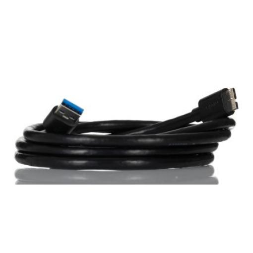 Molex Kabel USB do zásuvky IC Vnější, řada: 68789, A: USB typu A, 1.5 m Vnější, Černá, B: Micro USB typ B