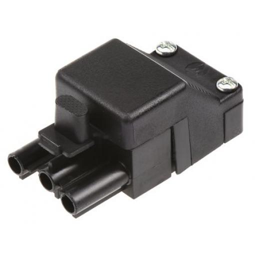 Wieland Konektor pro osvětlení, řada: ST18 Kabel Vnější Přípojka Šroubová 16A, IP20 barva Černá, formát pólů: 3