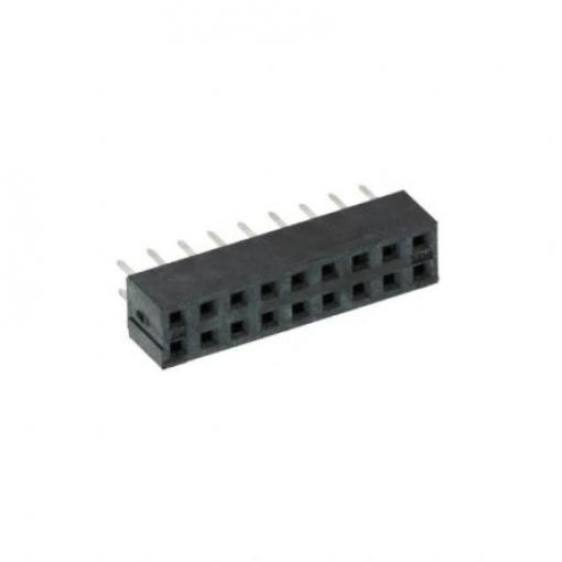 Konektor PCB, řada: 79107, orientace těla: Svislé, rozteč: 2 mm Signální, Deska-deska, počet kontaktů: 18, počet řad: 2,