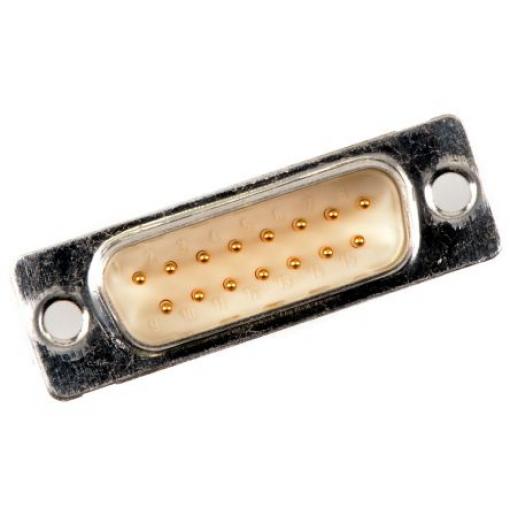 FCT from Molex Konektor D-Sub, řada: 172704, počet kontaktů: 15, orientace těla: Rovný 2.84 mm, Zadní panel Vnější,
