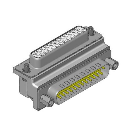 FCT RA ADAPTER  25 PN RCPT/PLG 4-40