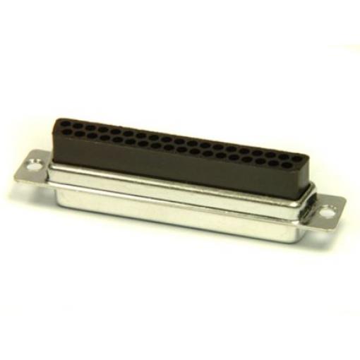 FCT from Molex Konektor D-Sub, řada: 172704, počet kontaktů: 37, orientace těla: Rovný 2.84 mm, Montáž do panelu