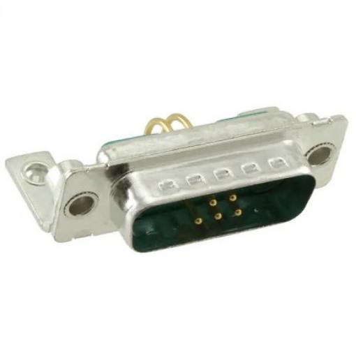 FCT from Molex Konektor D-Sub, řada: 173107, počet kontaktů: 7, orientace těla: Pravý úhel, Průchozí otvor Vnější, 1000V
