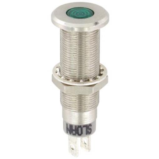 Indikátor pro montáž do panelu, řada: 3444 Zelená Sloan 2.1V 8.2 mm, IP68