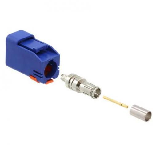 Molex Koaxiální konektor, řada: 73403 Vnější, 50 Ω, orientace těla: Rovný, Kabel Konektor SMB Krimpovací, 6GHz,
