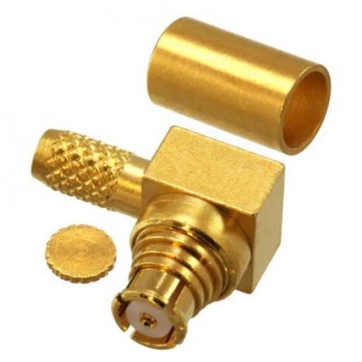 Molex Koaxiální konektor, řada: 73300 Vnitřní, 50 Ω, orientace těla: Pravý úhel, Montáž na plošný spoj Konektor SMP