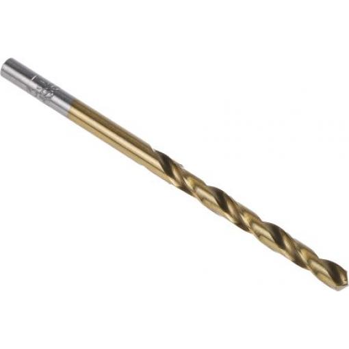 Vrták, celková délka: 70 mm, HSS 3.7 mm, počet kusů: 10 Válcovitý dřík 3.7 mm RS PRO