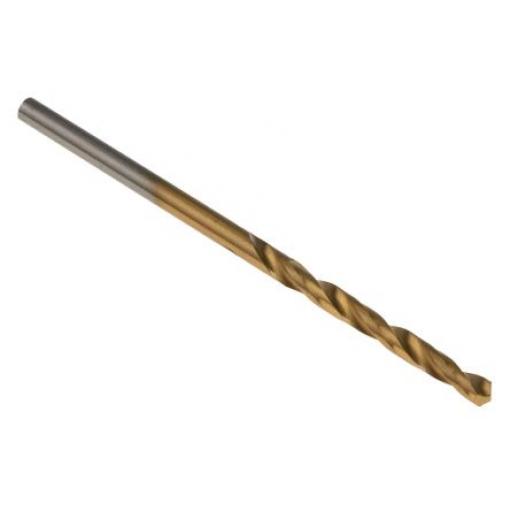 Vrták, celková délka: 61 mm, HSS 2.7 mm, počet kusů: 10 Válcovitý dřík 2.7 mm RS PRO