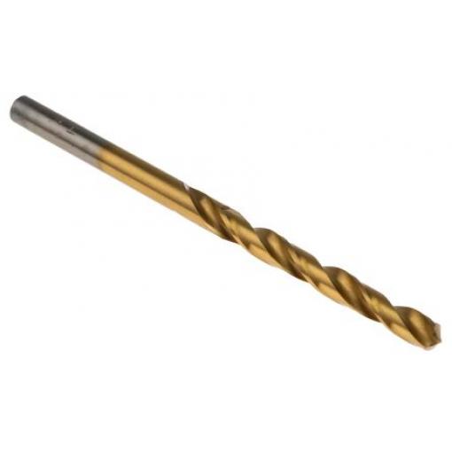 Vrták, celková délka: 80 mm, HSS 4.6 mm, počet kusů: 10 Válcovitý dřík 4.6 mm RS PRO