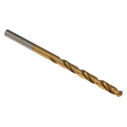 Vrták, celková délka: 80 mm, HSS 4.3 mm, počet kusů: 10 Válcovitý dřík 4.3 mm RS PRO
