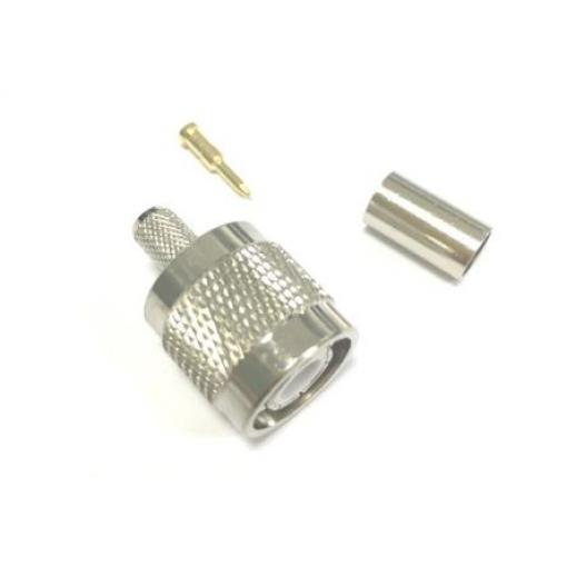 RS PRO Koaxiální konektor, řada: TNC Vnější, 50 Ω, orientace těla: Rovný, Kabel Konektor TNC Svařování, 11GHz 65 °C -40