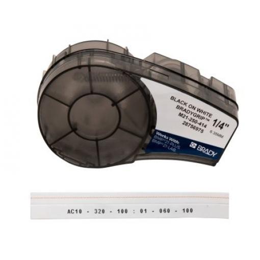 Páska do tiskárny štítků barva tisku Černá Bílá, Černá pro různé modely tiskáren BMP21 LAB Brady 3 m 6.35 mm 6.35 mm