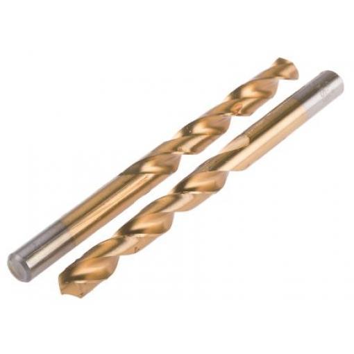Vrták, celková délka: 125 mm, HSS 9.5 mm, počet kusů: 10 Válcovitý dřík 9.5 mm RS PRO