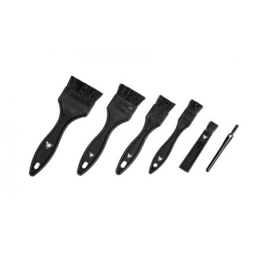 EUROSTAT Antistatický kartáč Plochý, Nylon, Polypropylen, délka: 14 mm, délka: 110 mm, délka: 124 mm
