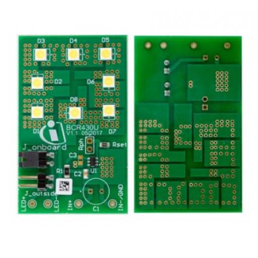 Vyhodnocovací deska DESKA BCR430U LED LED ovladač Infineon BCR430U, pro použití s: Osvětlení