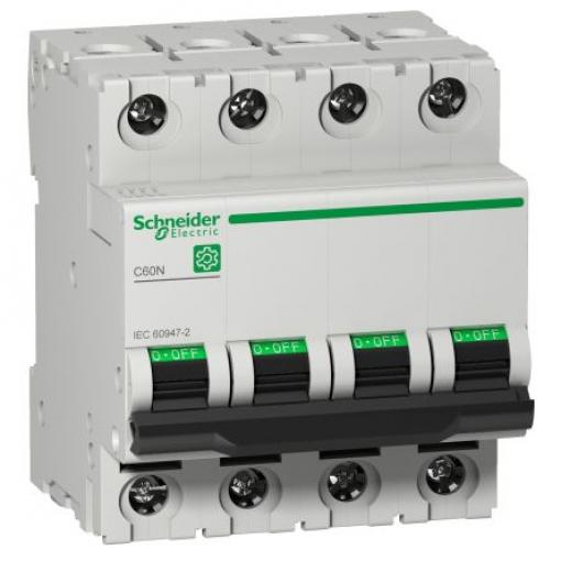 Schneider Electric Miniaturní jistič, rozsah: C60N 4pólový 32 A vypínací výkon 40 kA, charakteristika: Typ B, rozsah: