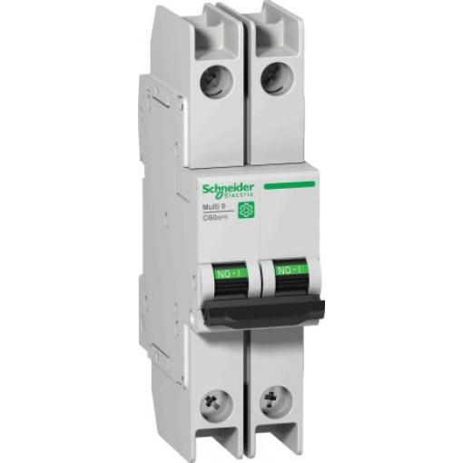 Schneider Electric Miniaturní jistič, rozsah: Multi9 2pólový 15 A vypínací výkon 6 kA, charakteristika: Typ D, rozsah: