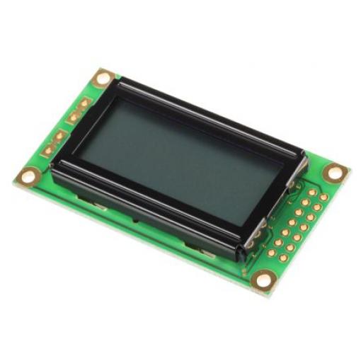 Monochromatický LCD displej Alfanumerické, Reflexní, 8bitový, Powertip