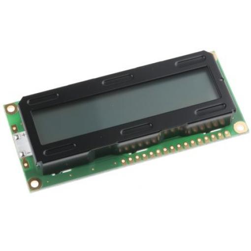 Monochromatický LCD displej Alfanumerické, podsvícení LED, Transflektivní, 8bitový, Powertip