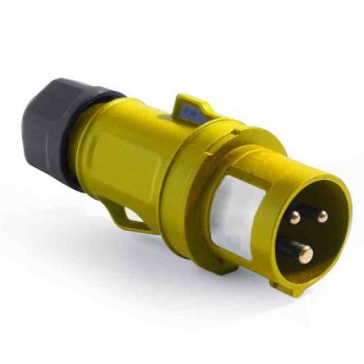 RS PRO Průmyslový napájecí konektor, řada: RS PRO, IP44, Kabel, formát pólů: 3P, orientace těla: Rovný barva Žlutá, 100