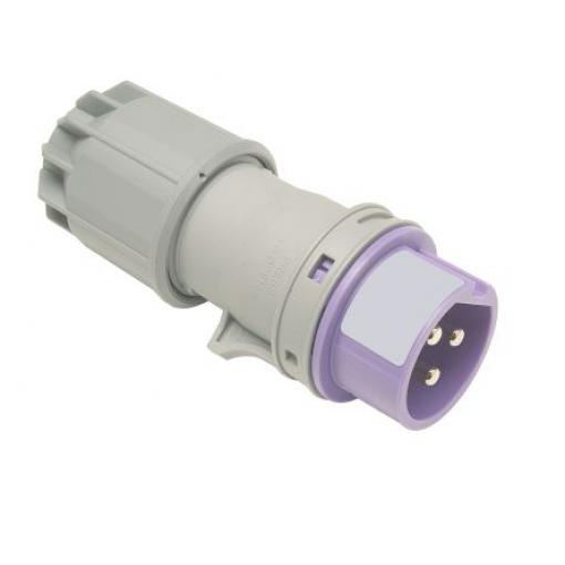 RS PRO Průmyslový napájecí konektor, řada: RS PRO, IP44, Kabel, formát pólů: 3P, orientace těla: Rovný barva Purpurová,