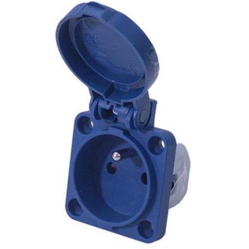 RS PRO Průmyslový napájecí konektor, řada: RS PRO, IP54, Nástěnná barva Modrá, 16 A 3P, 230 V
