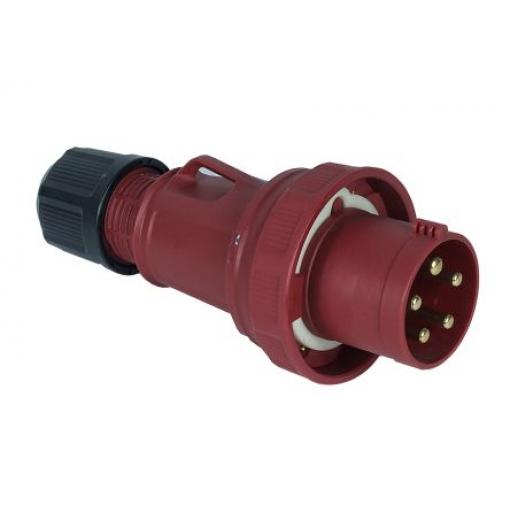 RS PRO Průmyslový napájecí konektor, řada: RS PRO, IP67, Kabel, formát pólů: 3P+N+PE, orientace těla: Rovný barva