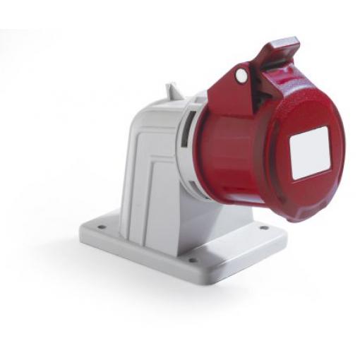 RS PRO Průmyslový napájecí konektor, řada: RS PRO, IP44, Panel barva Červená, 16 A 2P, 415 V