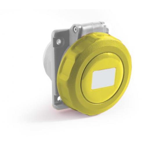 RS PRO Průmyslový napájecí konektor, řada: RS PRO, IP67, Panel barva Žlutá, 32 A 2P+PE, 130 V