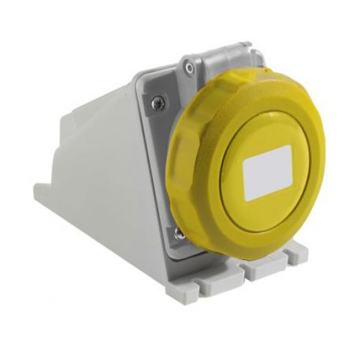 RS PRO Průmyslový napájecí konektor, řada: RS PRO, IP67, Nástěnná barva Žlutá, 16 A 3P, 130 V