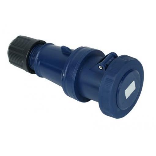 RS PRO Průmyslový napájecí konektor, řada: RS PRO, IP67, Kabel barva Modrá, 63 A 2P+PE, 250 V